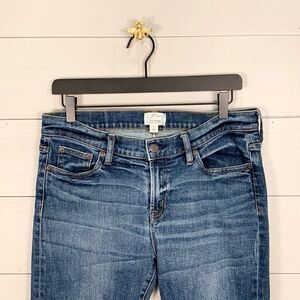 J Crew selvedge toothpick woman’s size 30 denim jeans medium blue wash color